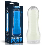 Светящийся в темноте мастурбатор Lumino Play Masturbator Ribbed - 0