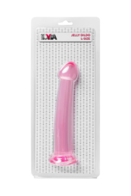 Розовый нереалистичный фаллоимитатор Jelly Dildo L - 20 см. - 5