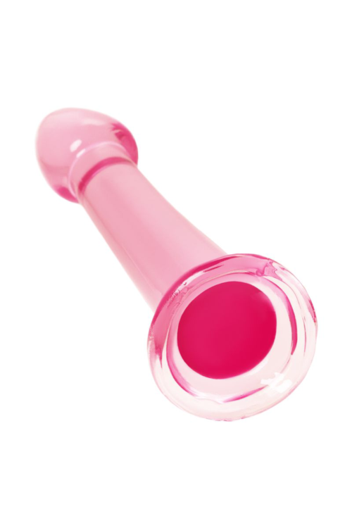 Розовый нереалистичный фаллоимитатор Jelly Dildo L - 20 см. - 2