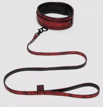 Стильный ошейник с поводком Reversible Faux Leather Collar and Lead