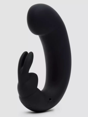 Черный мини-вибратор кролик Sensation Rechargeable G-Spot Rabbit Vibrator - 11,4 см.