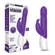 Фиолетовый пульсирующий вибромассажер G-Spot Thrusting Rabbit - 24 см. - 1