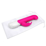 Розовый вибромассажер для G-точки Come hither G-Spot Rabbit - 24,5 см. - 3