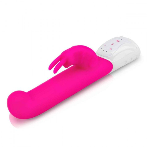 Розовый вибромассажер для G-точки Come hither G-Spot Rabbit - 24,5 см. - 0