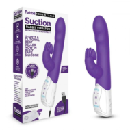 Фиолетовый вибромассажер с клиторальной стимуляцией Clitoral Suction Rabbit - 24,5 см. - 1