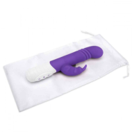 Фиолетовый массажер для G-точки Slim Shaft thrusting G-spot Rabbit - 23 см. - 3