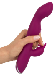 Фиолетовый вибратор A G-Spot Rabbit Vibrator для стимуляции зон G и A - 23,6 см. - 4