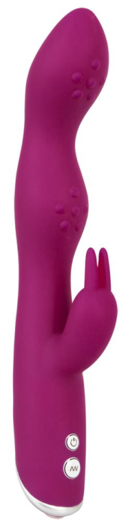 Фиолетовый вибратор A G-Spot Rabbit Vibrator для стимуляции зон G и A - 23,6 см. - 0