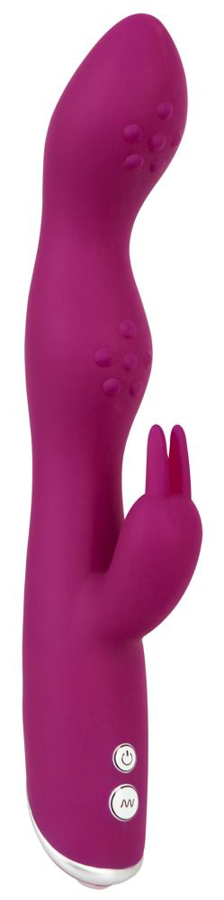 Фиолетовый вибратор A G-Spot Rabbit Vibrator для стимуляции зон G и A - 23,6 см.