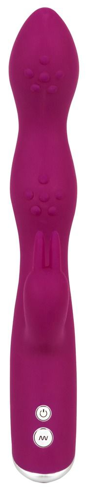 Фиолетовый вибратор A G-Spot Rabbit Vibrator для стимуляции зон G и A - 23,6 см. - 2