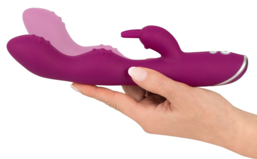 Фиолетовый вибратор A G-Spot Rabbit Vibrator для стимуляции зон G и A - 23,6 см. - 5