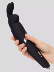 Черный вибратор Rabbit Rechargeable Wand Vibrator - 26,7 см. - 5