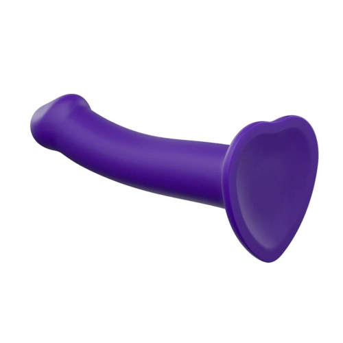 Фиолетовый фаллоимитатор-насадка Strap-On-Me Dildo Dual Density size L - 19 см. - 2