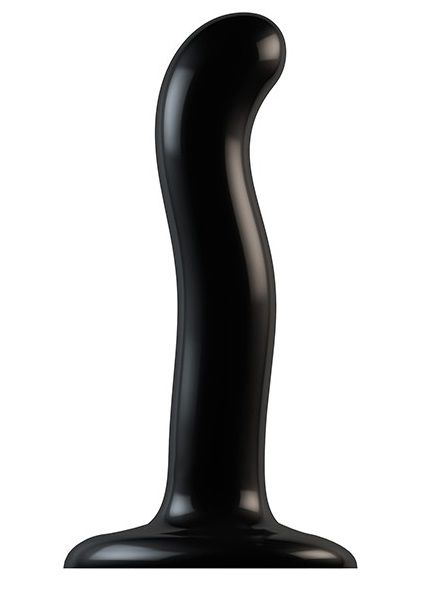 Черный фаллоимитатор-насадка Strap-On-Me P G spot Dildo size S - 16,4 см. - 0