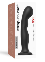 Черная насадка Strap-On-Me Dildo Plug P G size XXL - 1