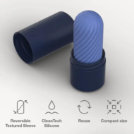Синий двусторонний мастурбатор Arcwave Ghost Pocket Stroker - 4