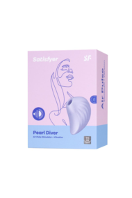 Сиреневый вакуум-волновой стимулятор клитора Satisfyer Pearl Diver - 12