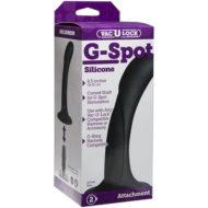 Черная изогнутая насадка Vac-U-Lock G-Spot - 16,5 см. - 1