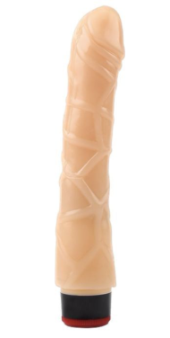 Телесный вибратор 9 Vibrating Dildo NO.2 - 22 см. - 0