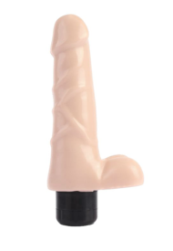 Телесный вибратор-реалистик Pleasure Vibrator - 19 см. - 0