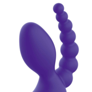Фиолетовый безремневой страпон с пультом ДУ 7’’ Remote Control Strapless - 24 см. - 3