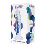 Прозрачный фаллоимитатор на присоске Empire Jelly Dildo - 19,3 см. - 1