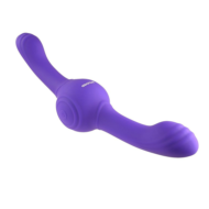 Фиолетовый двусторонний вибромассажер Our Gyro Vibe - 29,5 см. - 1