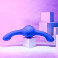 Фиолетовый двусторонний вибромассажер Our Gyro Vibe - 29,5 см. - 2