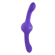 Фиолетовый двусторонний вибромассажер Our Gyro Vibe - 29,5 см. - 0