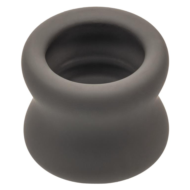 Серое эрекционное кольцо для мошонки Alpha Liquid Silicone Scrotum Ring - 2