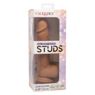 Коричневый фаллоимитатор Dual Density Silicone Studs - 21,5 см. - 3