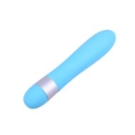 Голубой классический вибратор Precious Passion Vibrator - 17 см. - 2