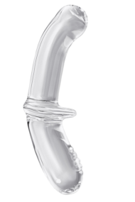 Прозрачный двусторонний стеклянный фаллоимитатор Satisfyer Double Crystal - 19,5 см. - 3