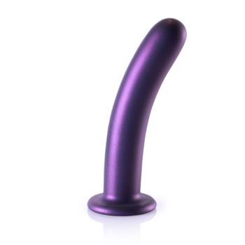 Фиолетовый фаллоимитатор Smooth G-Spot - 17,7 см.