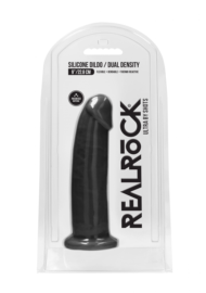 Черный фаллоимитатор Silicone Dildo Without Balls - 22,8 см. - 1