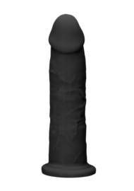 Черный фаллоимитатор Silicone Dildo Without Balls - 22,8 см. - 5