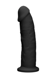 Черный фаллоимитатор Silicone Dildo Without Balls - 22,8 см. - 0