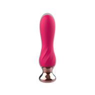 Розовый мини-вибратор Mini Vibrator с пультом ДУ - 12,5 см. - 0