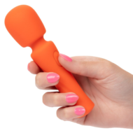 Оранжевый вибромассажер Stella Liquid Silicone Mini Massager - 14,5 см. - 6