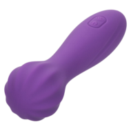 Фиолетовый вибромассажер Stella Liquid Silicone “O” Wand - 17,75 см. - 8