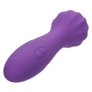 Фиолетовый вибромассажер Stella Liquid Silicone “O” Wand - 17,75 см. - 9