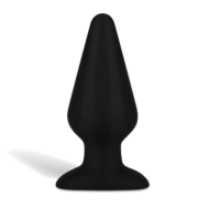 Черный плаг из силикона Seamless Silicone Butt Plug - 15 см. - 0