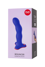 Фиолетовый фаллоимитатор Stubs Bouncer - 18,5 см. - 7