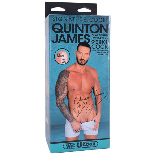 Телесный фаллоимитатор на съемной присоске Quinton James Signature Cocks - 24,1 см. - 1