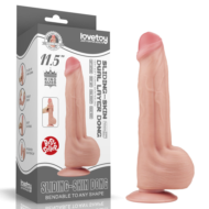 Телесный фаллоимитатор 11.5 King Sized Sliding Skin Dual Layer Dong - 29 см. - 0