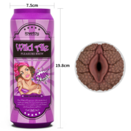 Коричневый мастурбатор-вагина Pleasure Brew Masturbator-Wild Ale в банке - 2