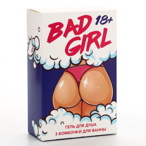 Подарочный набор Bad Girl: гель для душа и бомбочки для ванны - 5