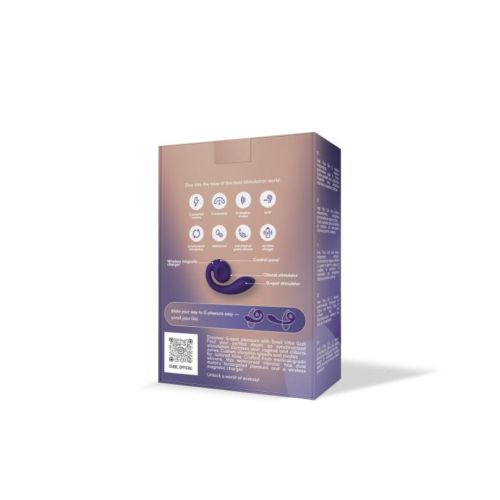 Фиолетовый вибромассажёр SVibe Gizi - 4