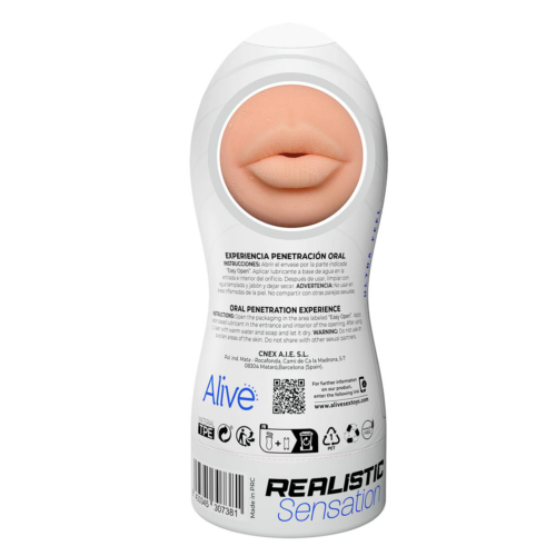 Телесный мастурбатор-ротик Maxi Flex Oral Experience - 1