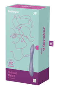 Сиреневый гибкий вибратор Satisfyer G-Spot Flex 2 - 19,5 см. - 4